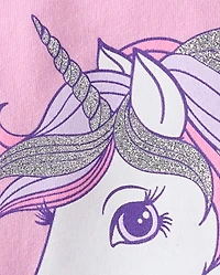 Girls Unicorn Graphic Tee
