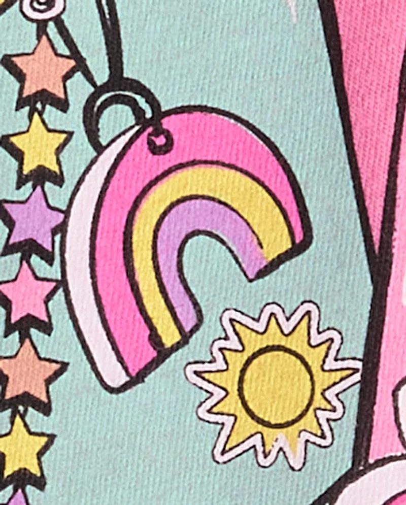 T-shirt graphique pour filles avec gourdes