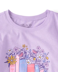 T-shirt graphique pour filles