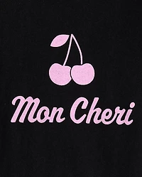 Girls Mon Cheri Graphic Tee