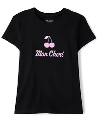 Girls Mon Cheri Graphic Tee