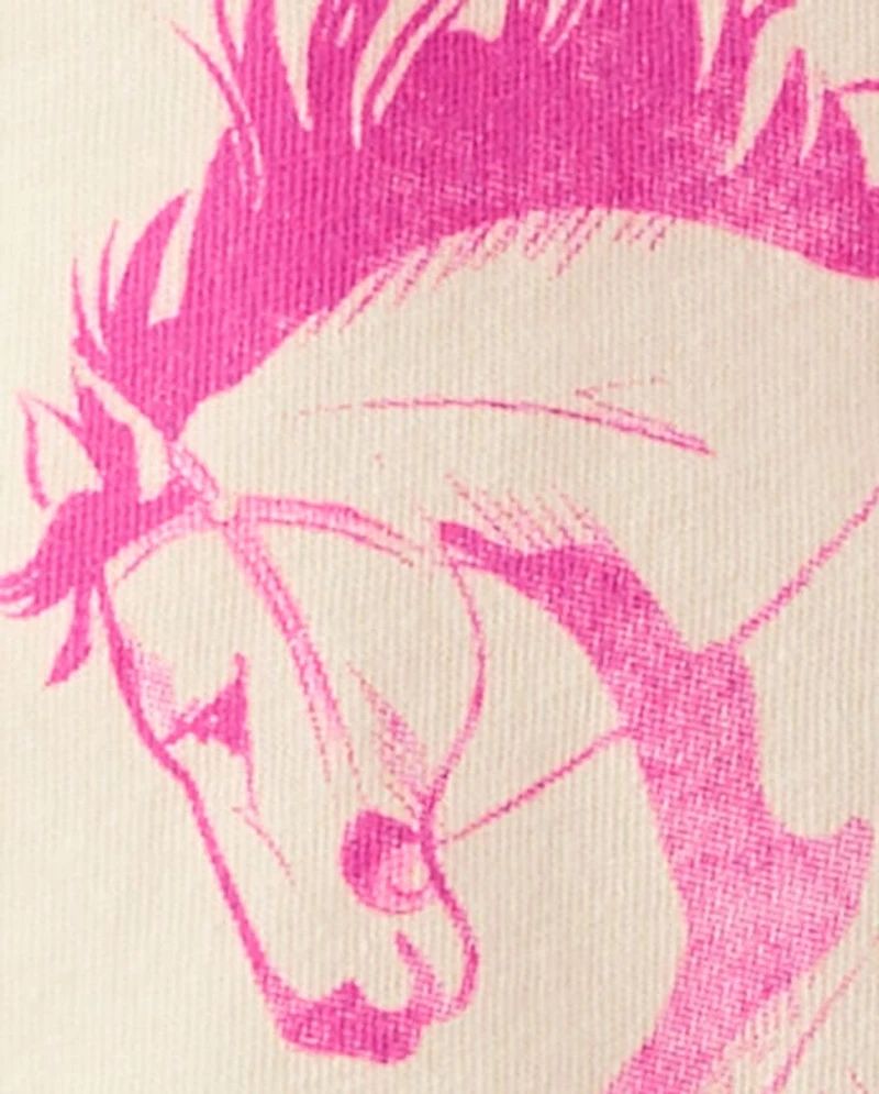 Girls Cowgirl Era Boxy Cropped Graphic Tee