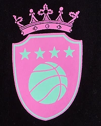 Girls Basketball Relaxed Graphic Tee