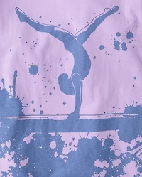 Girls Gymnastics Relaxed Graphic Tee