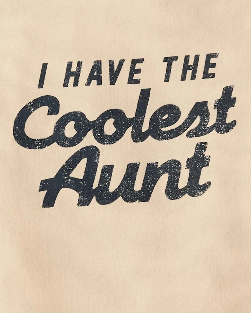 Baby And Toddler Boys Coolest Aunt Graphic Tee