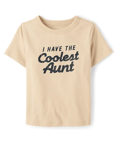 Baby And Toddler Boys Coolest Aunt Graphic Tee