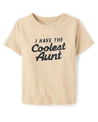 Baby And Toddler Boys Coolest Aunt Graphic Tee