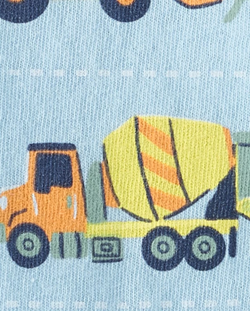 Baby And Toddler Boys Construction Vehicle Graphic Tee