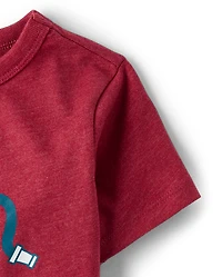 T-shirt graphique camion de pompiers pour bébés et petits garçons