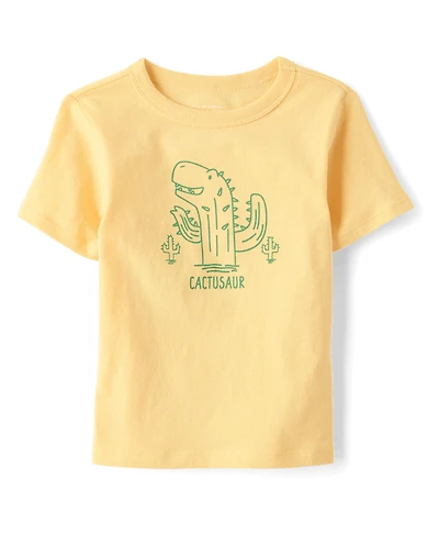 Baby And Toddler Boys Dino Cactus Graphic Tee