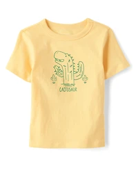 Baby And Toddler Boys Dino Cactus Graphic Tee