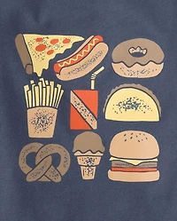 Baby And Toddler Boys Snacks Graphic Tee