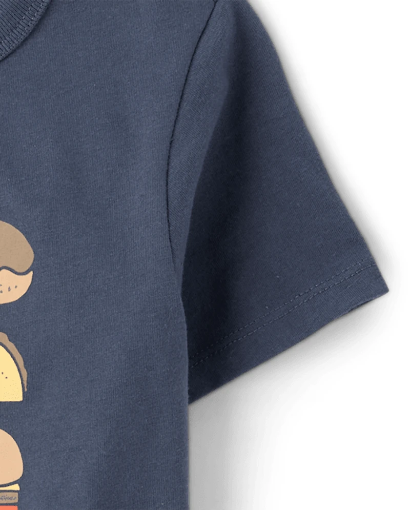 Baby And Toddler Boys Snacks Graphic Tee