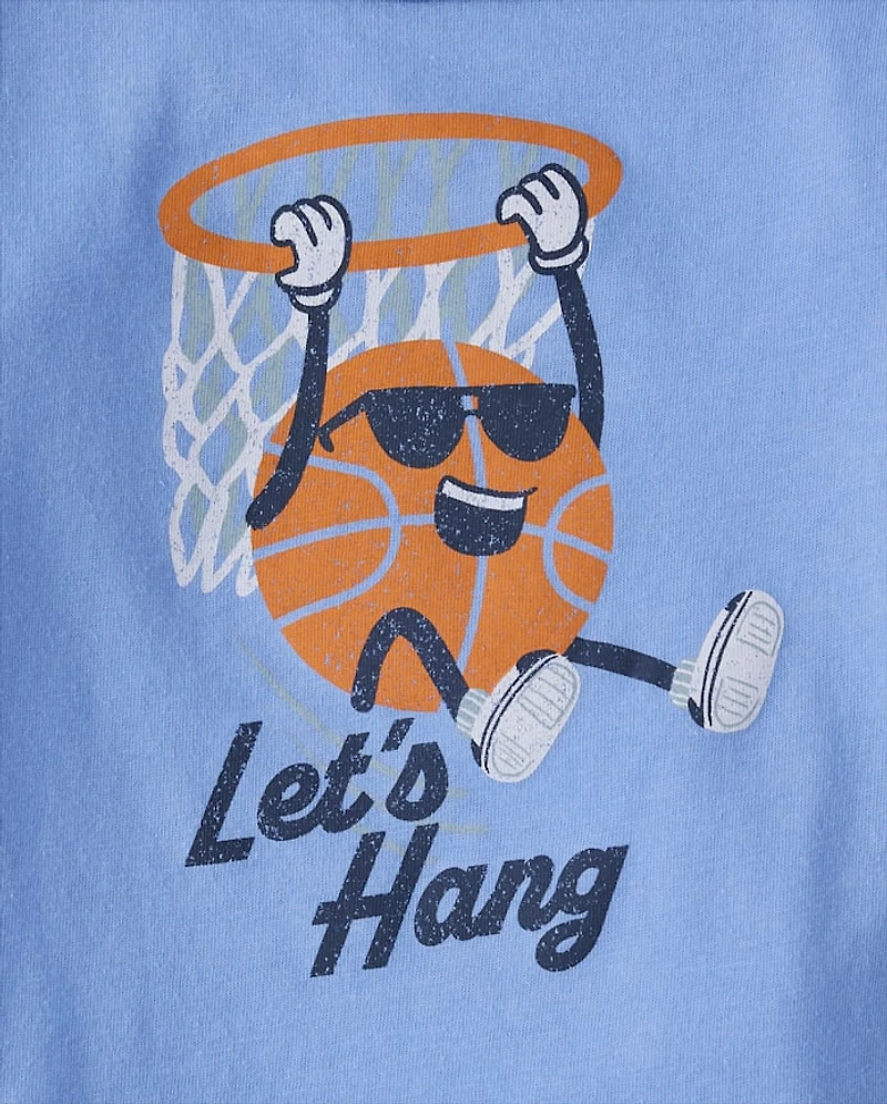 T-shirt à motif de basketball pour bébés et petits garçons