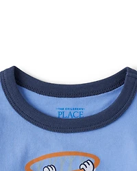 Baby And Toddler Boys Basketball  Graphic Ringer Tee