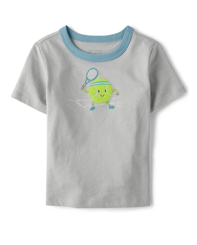 T-shirt à motifs de tennis pour bébés et petits garçons