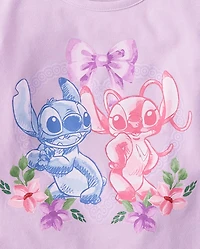 Girls Stitch™ Angel Bow Graphic Tee