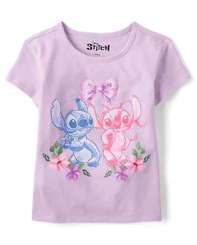Girls Stitch™ Angel Bow Graphic Tee
