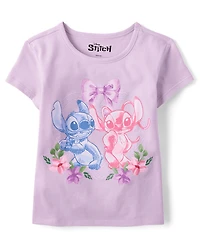 Girls Stitch™ Angel Bow Graphic Tee