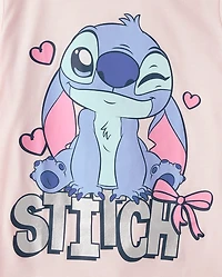 Girls Stitch™ Hearts Graphic Tee