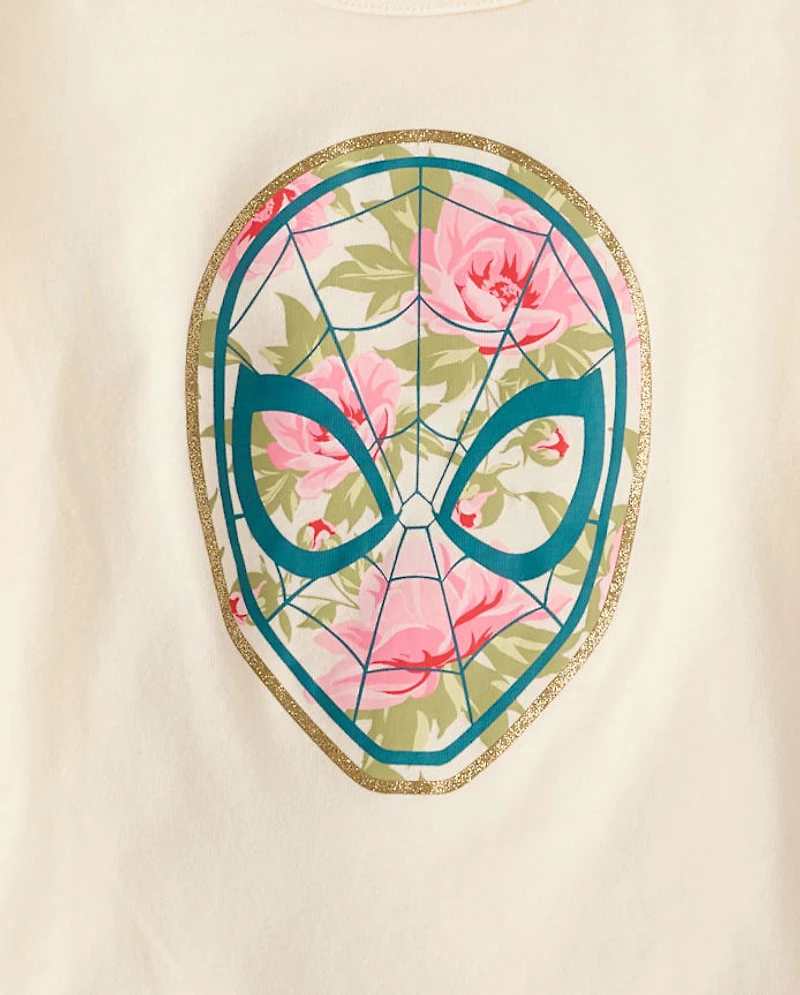 Girls Spider-Man™ Floral Graphic Tee