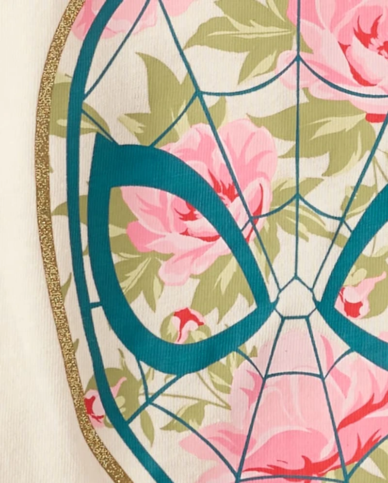 Girls Spider-Man™ Floral Graphic Tee