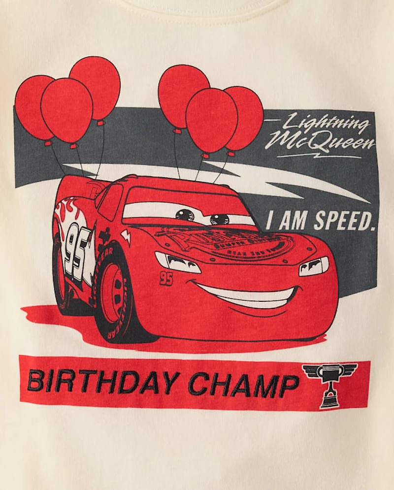 Baby And Toddler Boys Cars™ Birthday Champ Graphic Tee