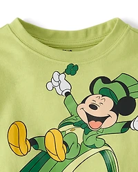 T-shirt graphique Mickey Mouse™ pour bébés et petits garçons, motif Saint-Patrick
