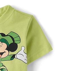 T-shirt graphique Mickey Mouse™ pour bébés et petits garçons, motif Saint-Patrick