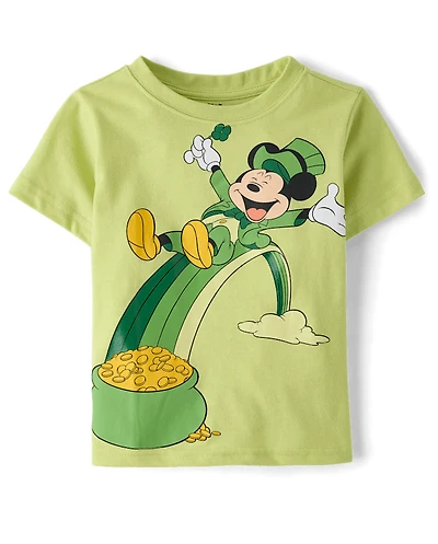 T-shirt graphique Mickey Mouse™ pour bébés et petits garçons, motif Saint-Patrick
