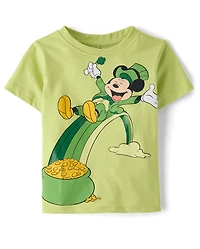 T-shirt graphique Mickey Mouse™ pour bébés et petits garçons, motif Saint-Patrick