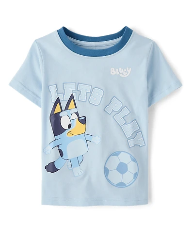 Baby And Toddler Boys Bluey™ Soccer Graphic Tee