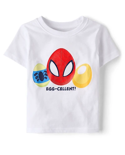 Baby And Toddler Boys Spiderman™ Easter Egg Graphic Tee