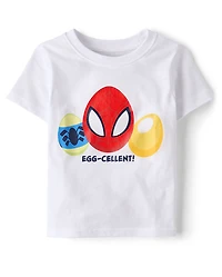 Baby And Toddler Boys Spiderman™ Easter Egg Graphic Tee
