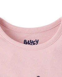 Baby And Toddler Girls Bluey™ Flowers Graphic Tee
