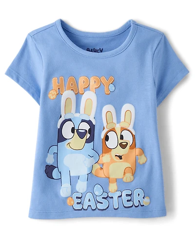 Baby And Toddler Girls  Bluey™ Happy Easter Graphic Tee