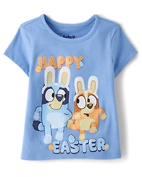 Baby And Toddler Girls  Bluey™ Happy Easter Graphic Tee