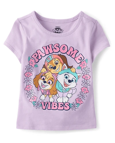 Baby And Toddler Girls Paw Patrol™ Pawsome Vibes Graphic Tee