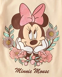Baby And Toddler Girls Minnie Mouse™ Floral Graphic Tee