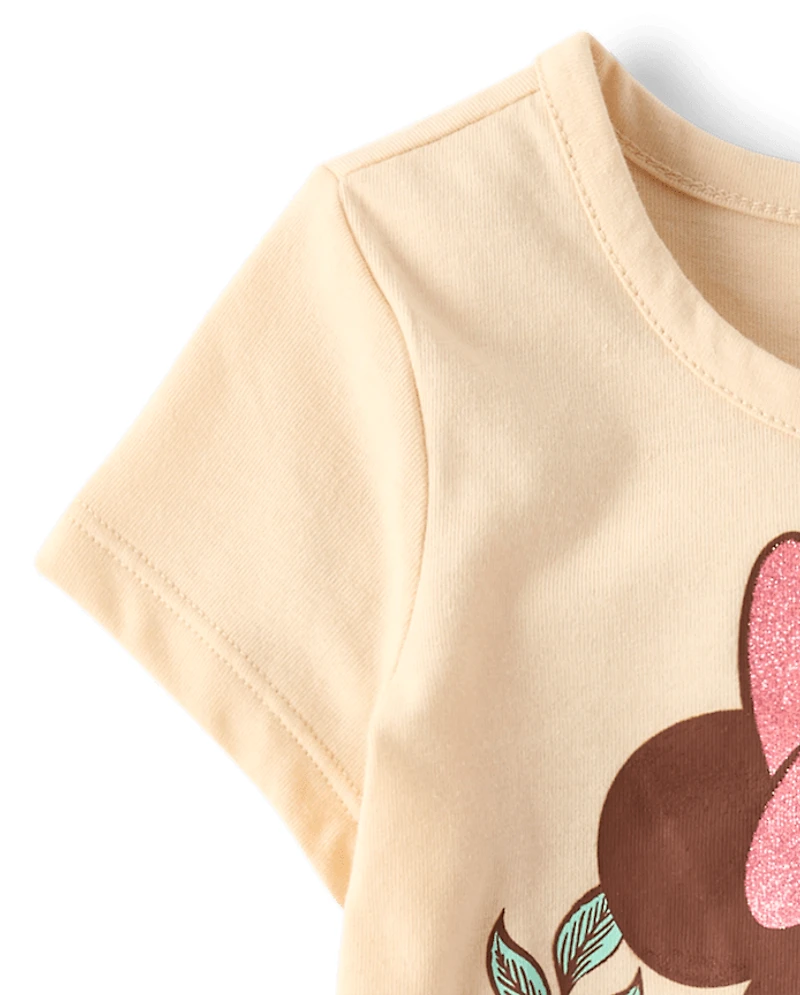 T-shirt à motif floral Minnie Mouse™ pour bébés et petites filles