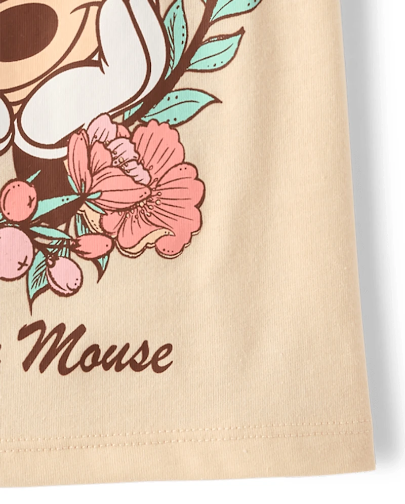 Baby And Toddler Girls Minnie Mouse™ Floral Graphic Tee