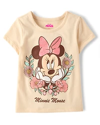 Baby And Toddler Girls Minnie Mouse™ Floral Graphic Tee