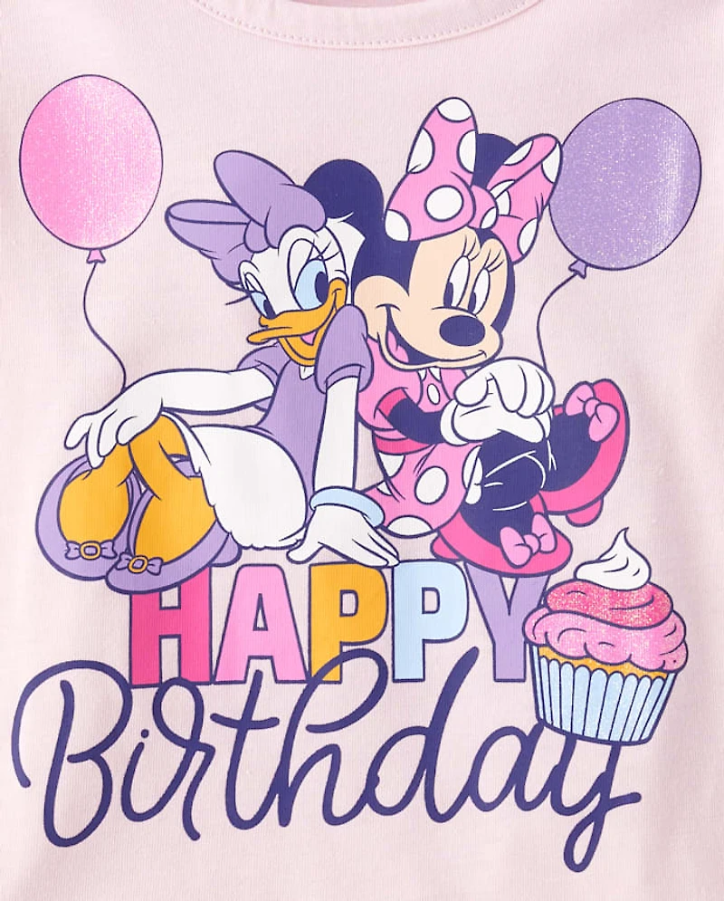 Baby And Toddler Girls Minnie Mouse™ Birthday Graphic Tee