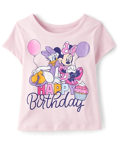 Baby And Toddler Girls Minnie Mouse™ Birthday Graphic Tee