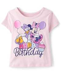 Baby And Toddler Girls Minnie Mouse™ Birthday Graphic Tee