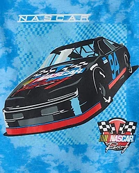 T-shirt graphique Nascar™ pour garçon, imprimé tie-dye devant et derrière