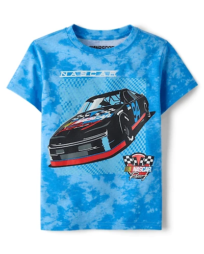 Boys Nascar™ Tie Dye Front And Back Graphic Tee