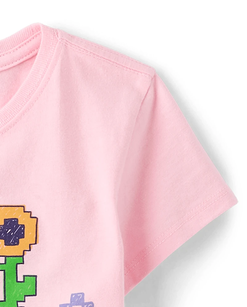 Girls Minecraft™ Icon Graphic Tee