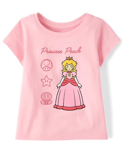 Baby And Toddler Girls Super Mario™ Princess Peach Graphic Tee