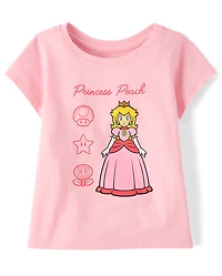 Baby And Toddler Girls Super Mario™ Princess Peach Graphic Tee